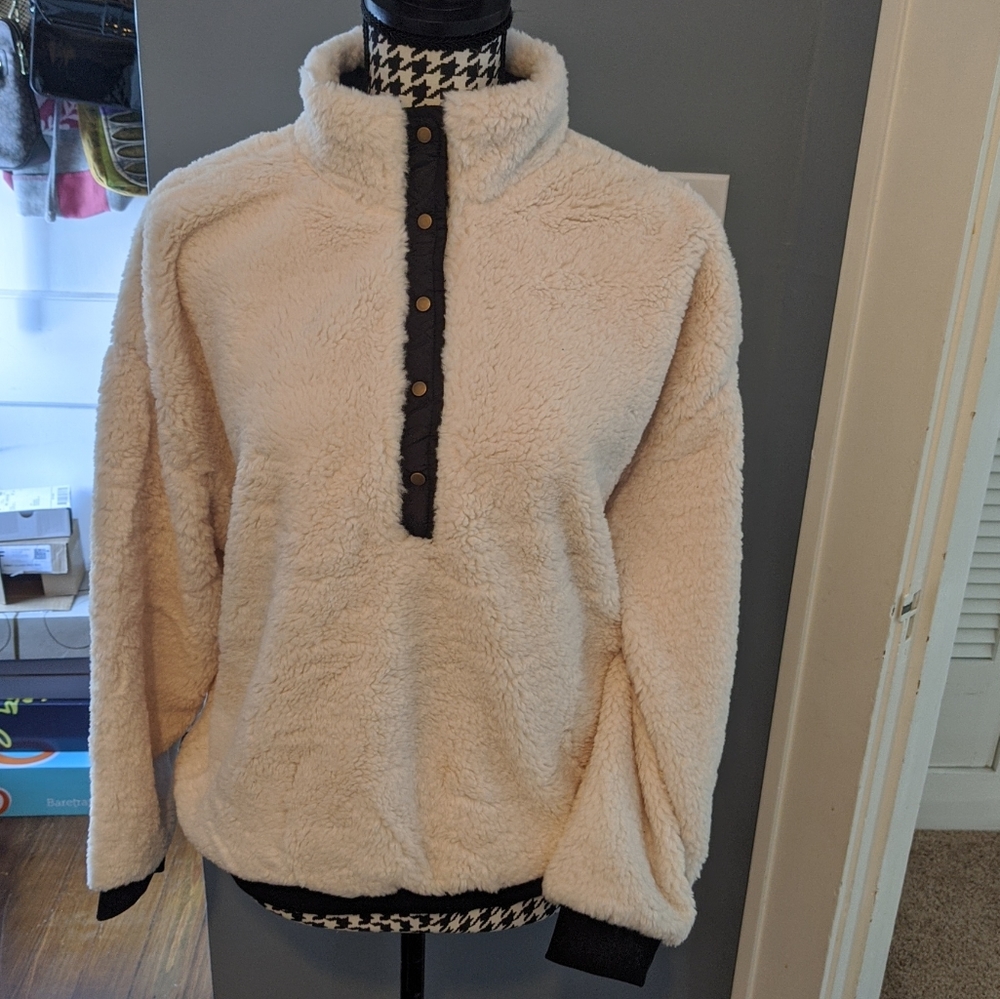 faux Fur pullover shop this look!